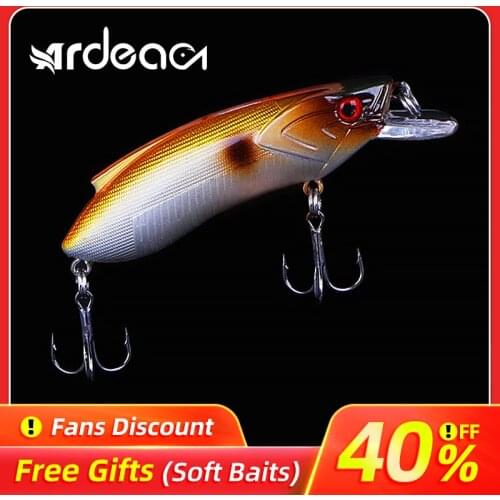 Ardea Minnow Lure 14g Hard Plastic Bait Vibrations Wobblers Crankbait Swimbait Pesca Artificial Trout Fishing Tackle