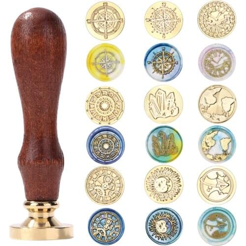 Wax Seal Stamp Copper Head Abstract Sealing Wax Invitations Scrapbooking Stamp Head DIY Envelope Diary Photo Album Hobby Tools
