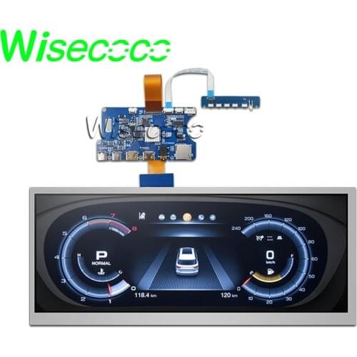 Wisecoco 12.3 inch Stretched Bar LCD Panel HSD123KPW1-A30 1920*720 driver board for car display