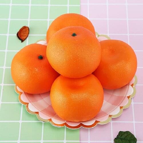 10pcs Artificial Orange Simulation Tangerine Foam 1:1 Fake Fruit Home Decoration Education Teaching Aids INS Photo Grops