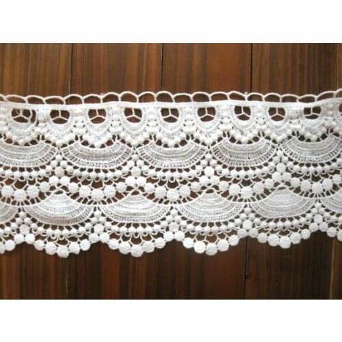 10 yards Off White Cotton Lace Trim 100% Cotton by the yard, LT010CO