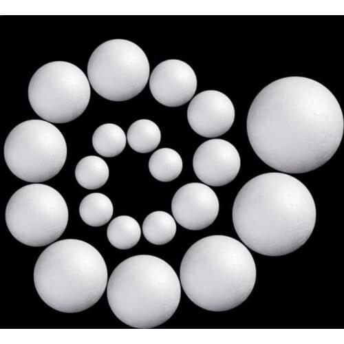 100pcs DIY Modelling Polystyrene Styrofoam Foam Ball Xmas Wedding Decoration
