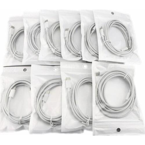 100 pcs/lot 1：1 2m 1m USB Type C To Type-C Cable USB C Reversible Data Cord USB-C Charge for Power Bank Mobile Phone Cables