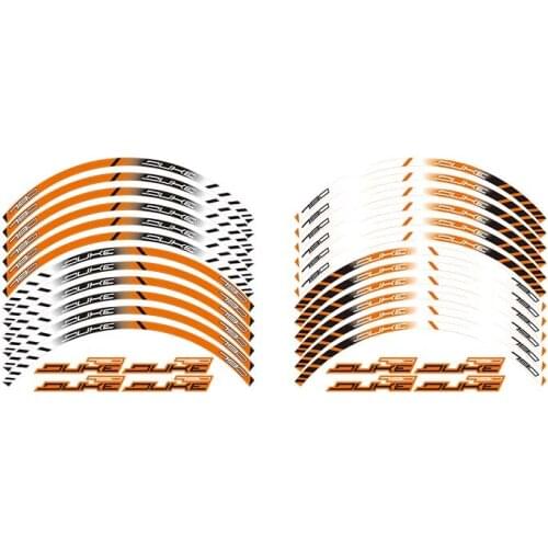 12 X Thick Edge Outer Rim Sticker Stripe Wheel Decals FIT all KTM DUKE790 DUKE 790 2017 2018