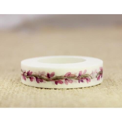 2pcs Lovely wisteria flower Washi Tape DIY decoration Scrapbooking Sticker Label Masking Tape School Office Supply