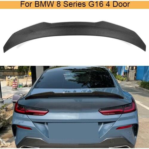 Car Rear Trunk Spoiler Wing for BMW 8 Series G16 4 Door F93 M8 2019 2020 Rear Trunk Boot Lip Wing Spoiler Carbon Fiber