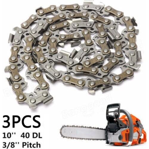 10 inch Chainsaw Semi Chisel Chains 0.050" 3/8" LP 40DL Drive Link Chainsaw Cutting Pole Saw Chain For Lawn Mower Garden Tool
