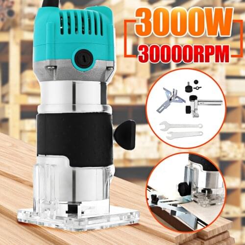 110/220V 3000W Woodworking Electric Trimmer Wood Milling Engraving Slotting Trimming Machine Carving Machine Router Wood