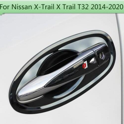 For Nissan X-Trail X Trail T32 2014-2020 High-quality stainless steel car Door Handle Cover and fuel tank cover decoration