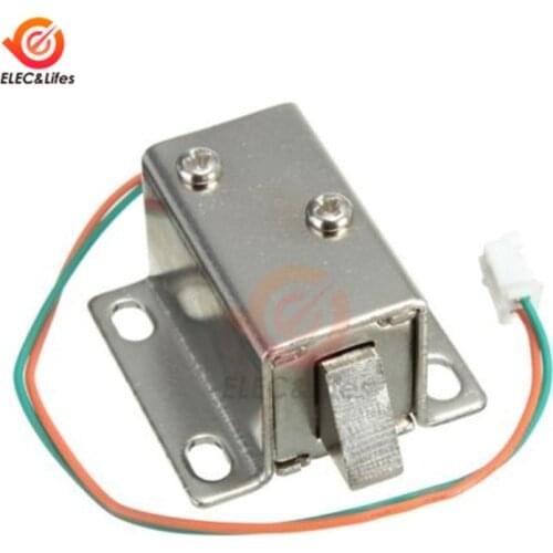 DC12V 350mA Solenoid Valve Lock Electronic Lock Catch Door Gate for file cabinet,storage cabinet,electric bolt lock small drawer