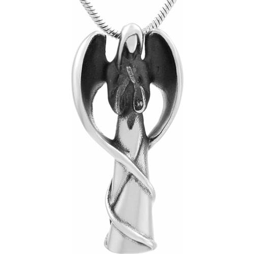 IJD9739 Figure Angel 316L Stainless Steel Accessories Women Cremation Jewelry unique Design Plated Charm