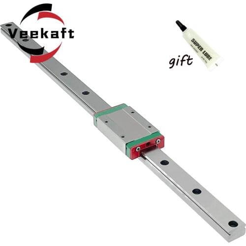 MGN7 CNC 7mm miniature linear rail guide MGN7C L100 200 300 400 mm MGN7C linear block carriage or MGN7H narrow carriage