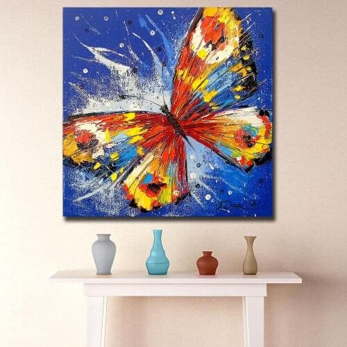 Fashion Butterfly II Pop Art Oil Painting Wall Art Picture Paiting Canvas Paints Home Decor HD Print Painting Modern Wall Art