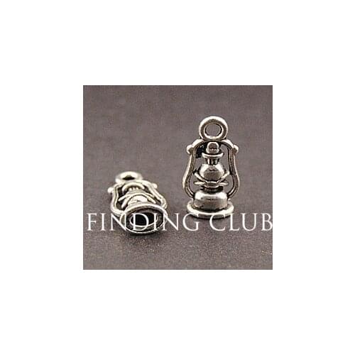 20 pcs Fashion Alloy Silver Color Oil lamp charm DIY Metal Bracelet Necklace Jewelry Findings A861