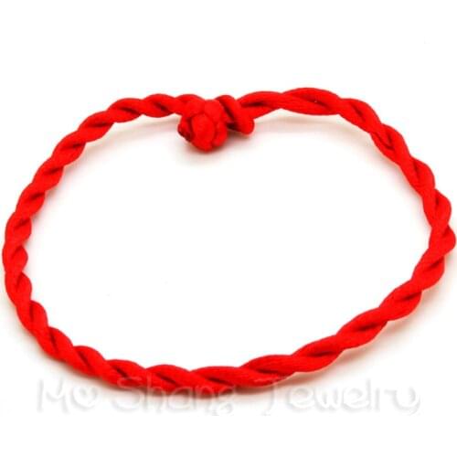 Fashion Peach Wood Red Rope Chain Bracelet Thread String Lucky Handmade Rope Bracelet For Women Men Jewelry Lover Couple Gift
