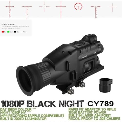 Night Vision Scope Monocular W/ Wifi APP 200M Range NV Scope 940nm IR Sight Hunting Trail Camera Telescope