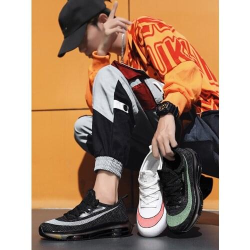 Autumn Men Shoes Marathon Shoes Training Shoes Gym Cushion Sneakers Light Running Shoes Shock Absorption Breathable Sports Shoes