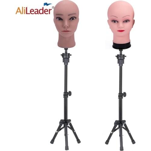 Alileader Cheap Bald Mannequin Head Quality Silicone Bald Model Head For Making Wigs & Display Hats
