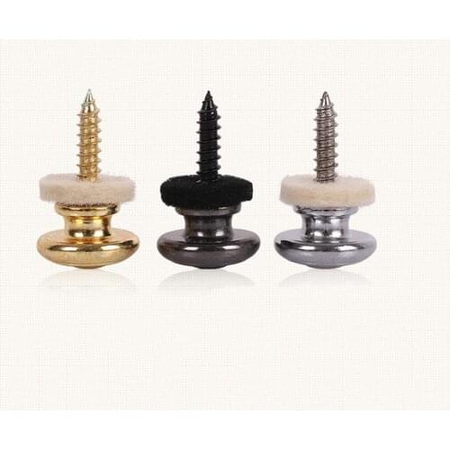 Non Slip Guitar Bass Strap Pins Tail Nail Lock Button Pegs Screw Flat Heads guitar accessories