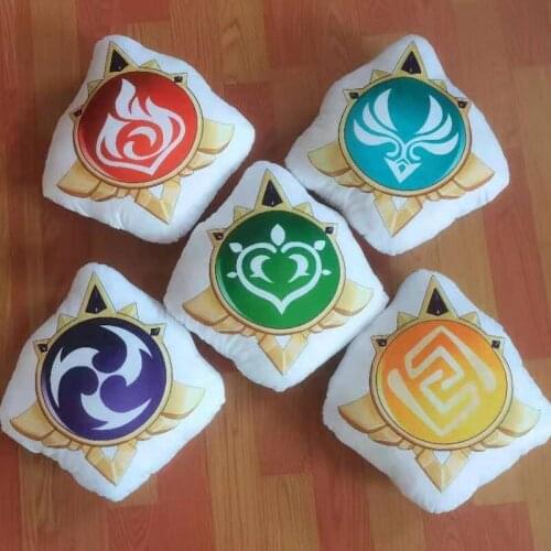 45cm Game Genshin Impact Gnosis Pillow Cute Cospaly Gnosis Toy Stuffed Kawaii Cushion Pillow Home decoration Soft Gifts Party