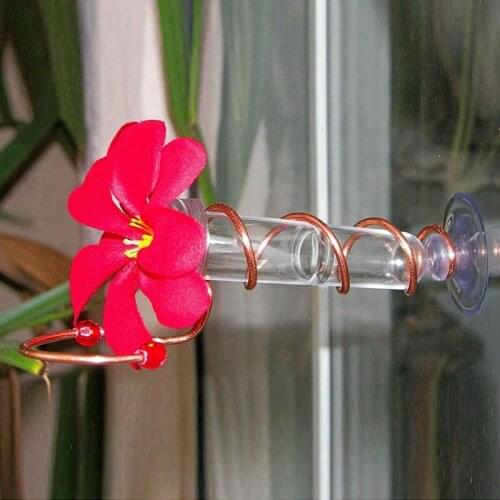 Hot Hummingbird Feeder Outdoor Premium Standing Bird Feeder Metal Garden Art Flower Pole Stand Food Bowl Wild Bird Feeder