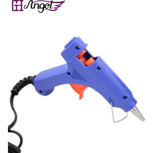 Angels Professional 20W 7mm Mini Hot Melt Glue Stick Gun High Temp Electric Heat Repair Tools for Keratin Fusion Hair Extensions