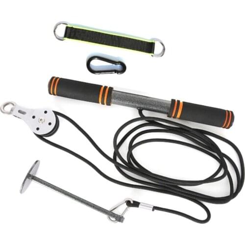 Fitness Pulley Cable System DIY Loading Pin Lifting Triceps Rope Machine Workout Adjustable Length 2021