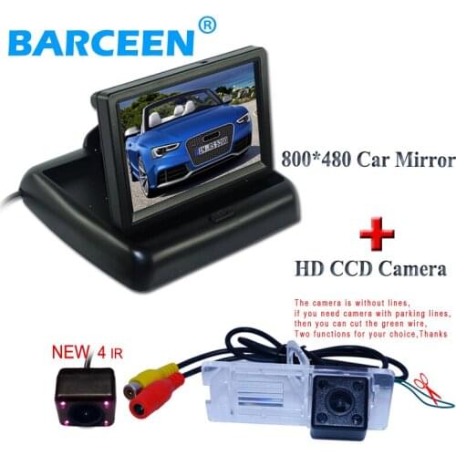Universal car parking monitor black+ir lights wide view angle car reversing camera for Renault Fluence for renault megane