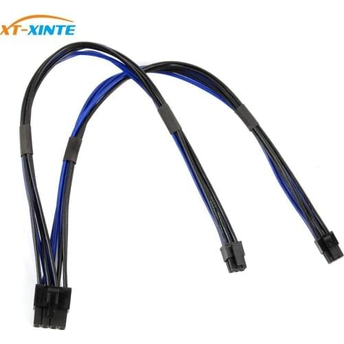 Dual Mini PCI-E 6Pin 6P to Standard PCIE 8Pin 8P Video Graphics Card Cord Power Cable for Apple Mac G5 for Mac Pro Accessories