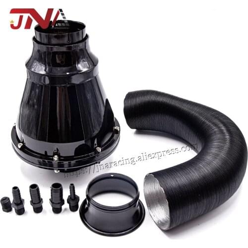 ABS Material Air Filter with tube for universal car Black Air Filter