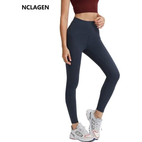 NCLAGEN Women Yoga Pants Women High Waist Quality Pockets Ftness Running Gym Sport Leggings Running Butt Lifting Workout Tights