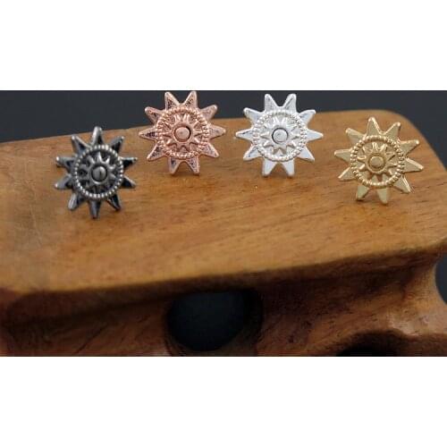 Retro Anime Style sun face Stud Earrings Women Jewelry Party Show Gift Brincos runway Punk lady in stunning vintage