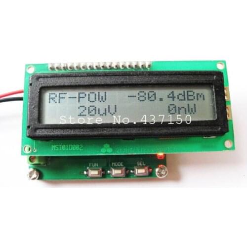 1PCS X ,RF power meter 1-500Mhz -80 ~ 10 dBm RF power attenuation values can be set, Free Shipping