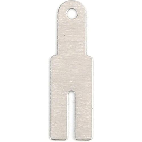 20x5.7x0.2mm 100 Piece Y-type Nickel Plated Steel Strap Strip Sheets for Battery Welding Spot Welder Equipment