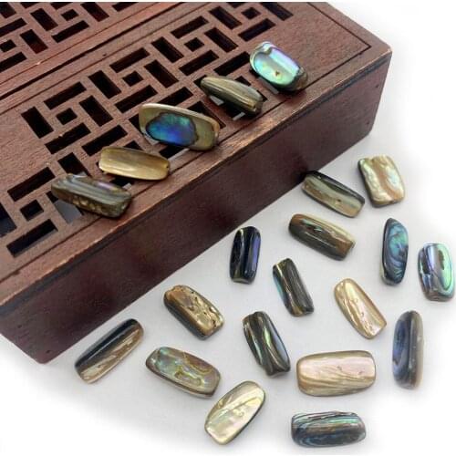 3pcs Natural Abalone Shell Beads Regular-shaped DIY Necklace Beads for Jewelry Making Charm Bracelet Earring Accessories 8x18mm