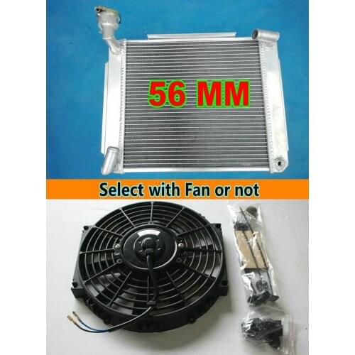 3Row Crossflow Aluminum Radiator & FAN For 1955-1962 MGA MG A 1500 1600 Mark II DeLuxe 1622 cc MT 1.5/1.6L 56 57 58 59 60 61 62