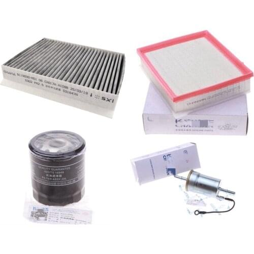 4PCS Filter sets for CHANGAN CS85 2.0 air filter+Oil filter+Fuel filter+Air conditioning filter