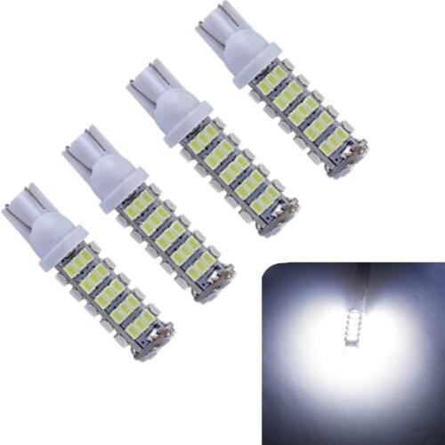 4 Lampada Super branca 12 Volts Led Pingo 68 Leds Lampada Automotiva T10 W5W 194 Farolete