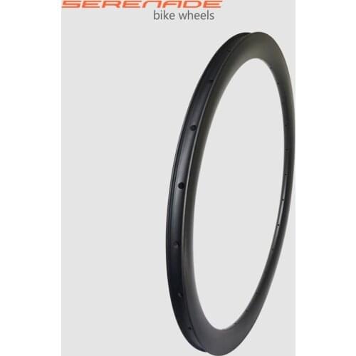 45mm deep 28mm wide lightweight road bicycle carbon rims tubeless compatible
