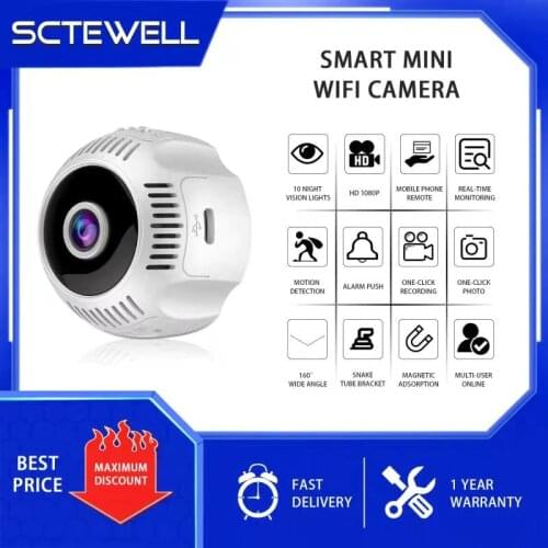CCTV Camera Wireless WiFi Mini HD 1080P Portable Home Security Covert Nanny Cam Indoor Outdoor