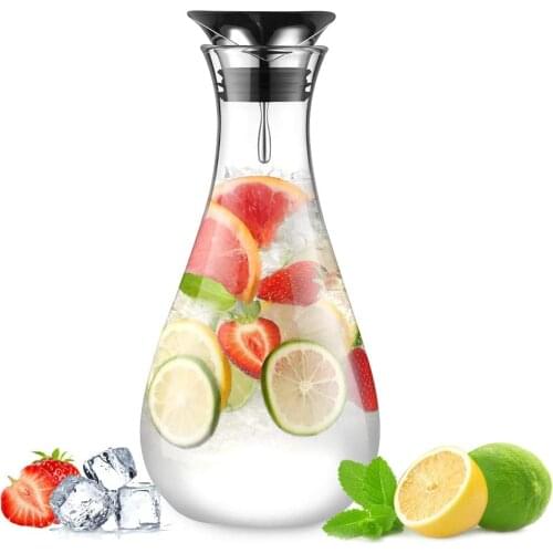Glastal 1.8L Big Transparent Borosilicate Glass Teapot Comfortable Forklift Handle Dust Cover Lid with Practical Glazing Teapot