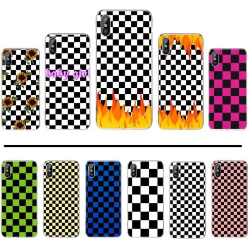 Checkerboard Phone Case For iphone 12 5 5s 5c se 6 6s 7 8 plus x xs xr 11 pro max