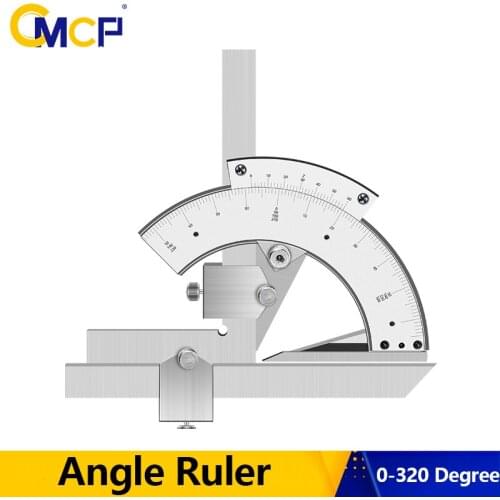 CMCP Angle Ruler 0-320 Degree Universal Protractor Precision Goniometer Angle Finder Measuring Tools Caliper