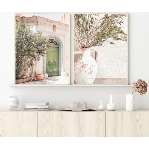 Greece Landscape Photography Pictures Canvas Painting Mediterranean Wall Art Prints Travel Gift Nordic Scandinavian Style Decor