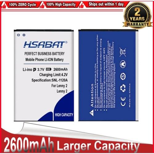 HSABAT 2600mAh For Wiko Lenny 2 High Quality Phone Batteries Free Shipping