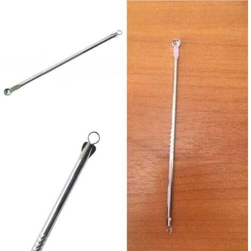 1P Silver Blackhead Comedone Remover Blemish Pimple Extractor Skin Care Tools Face Cleanser Acne Removal Needle