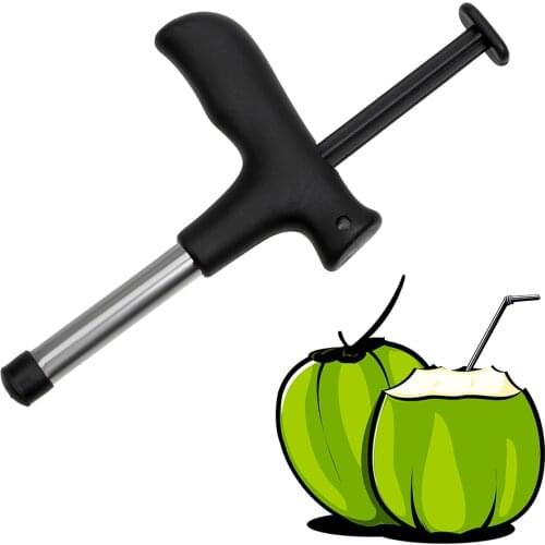 Fruit Tools Coconut Opener Punch Tap Drill Gadgets Kitchen Tools Stainless Steel Cooking Tools
