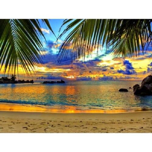 K042 YIKEE Beach diamond painting,diamond painting accessories,embroidery diamond