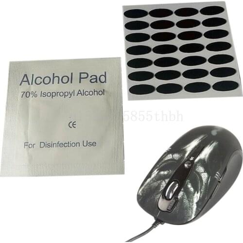 28Pcs 0.6mm 11.6x4.8mm DIY Mouse Feet Mouse Skates For A4tech X7 X-760 Mouse