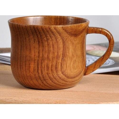 Natural Wooden Cup Wood Coffee Tea Beer Juice Milk Water Mug Handmade Water Drink Mug For Beer In Home Restaurant